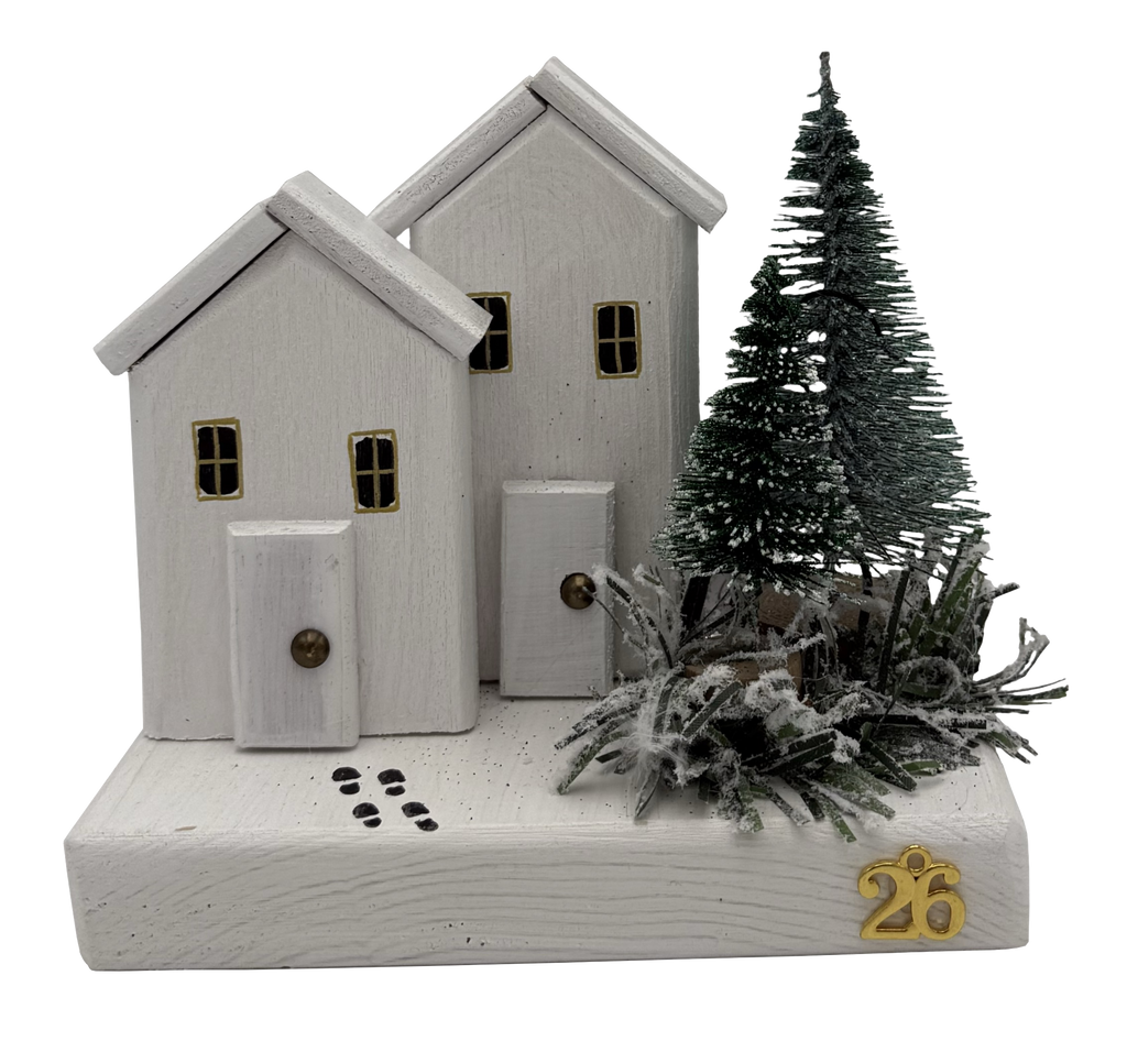 DOUBLE BOARD WITH HOUSE