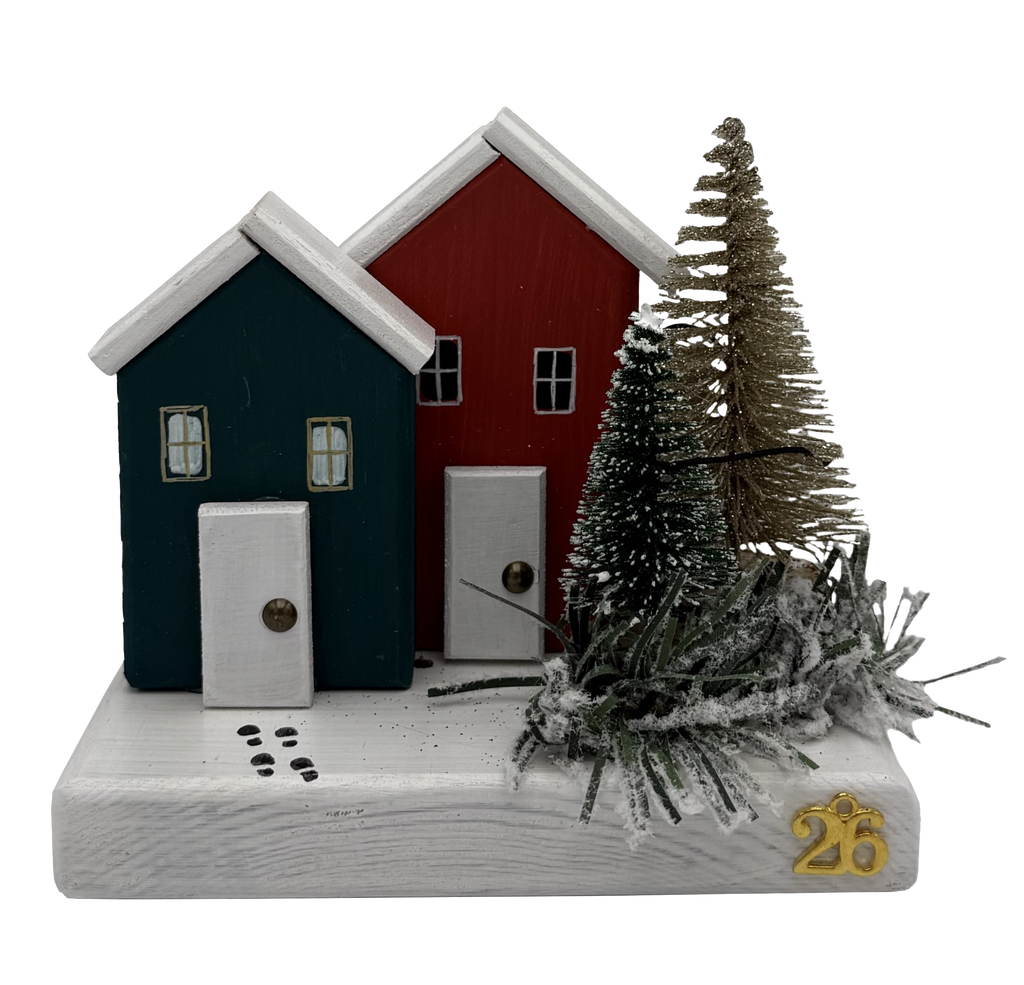 DOUBLE BOARD WITH HOUSE