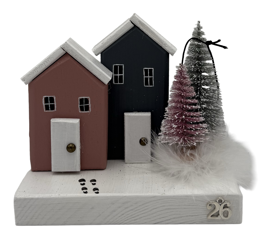 DOUBLE BOARD WITH HOUSE