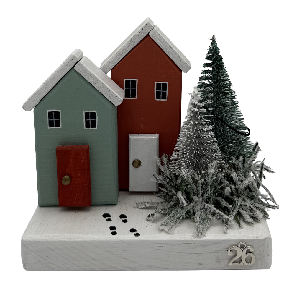 DOUBLE BOARD WITH HOUSE