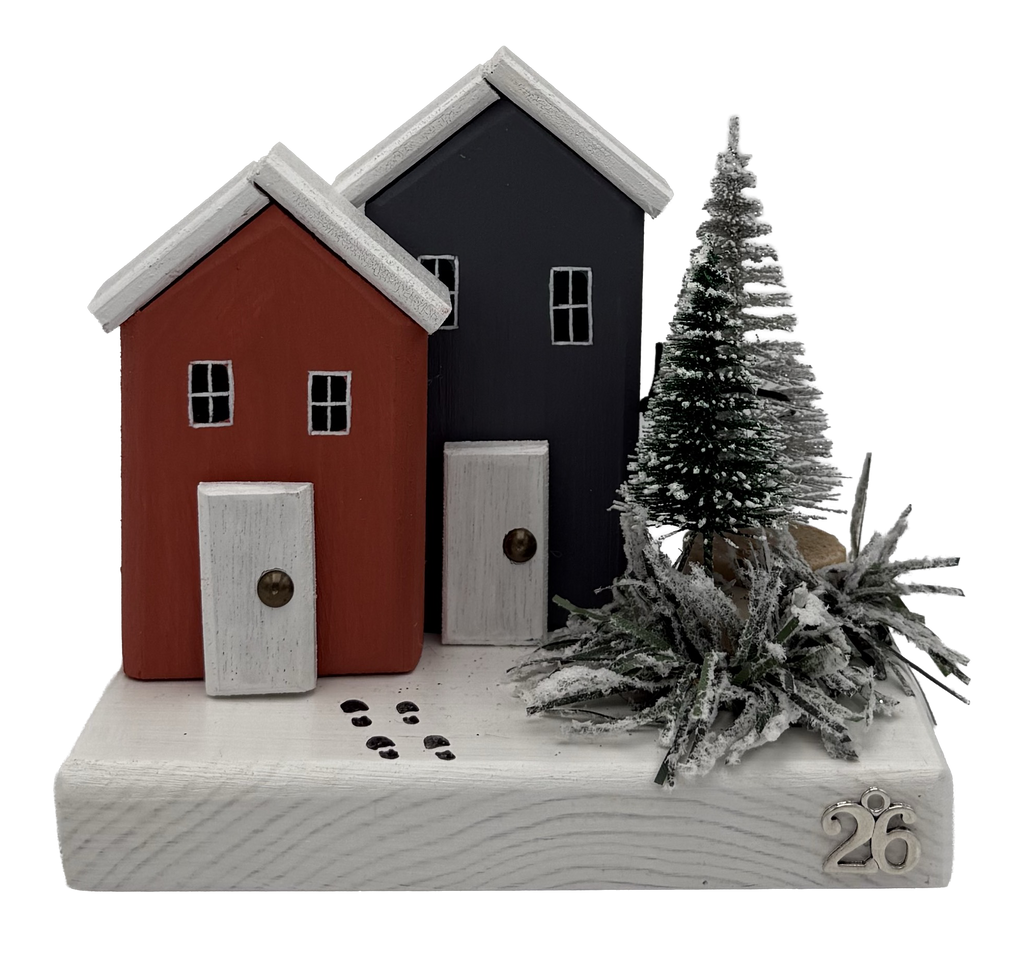 DOUBLE BOARD WITH HOUSE