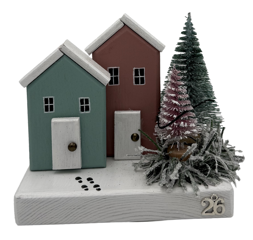 DOUBLE BOARD WITH HOUSE