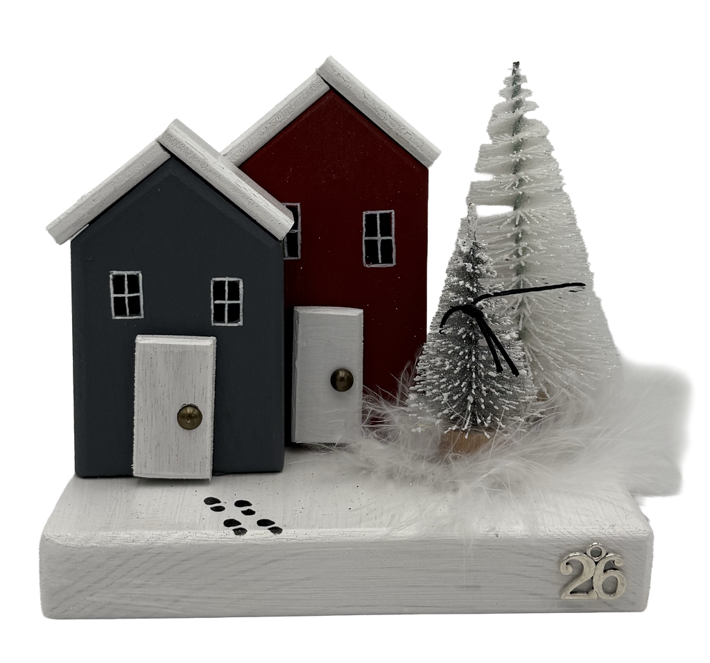 DOUBLE BOARD WITH HOUSE