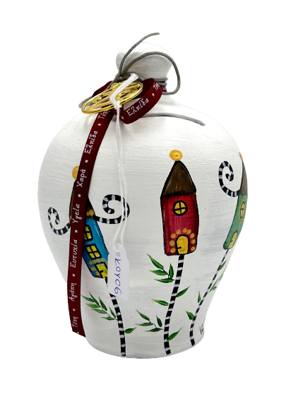 PAINTED MONEY BANK SMALL